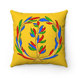 Faux Suede Square Pillow