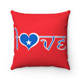 Faux Suede Square Pillow