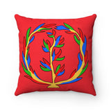 Faux Suede Square Pillow